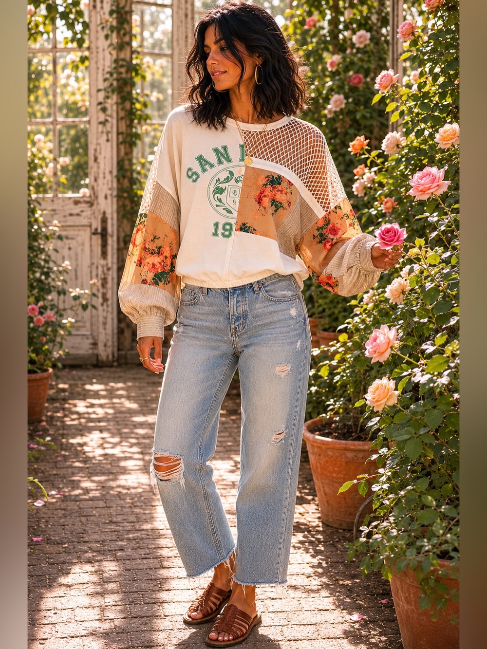 Pilcro Anthropologie Patchwork Batwing Top XS Holy-Grail Tees (( SOLD OUT ))